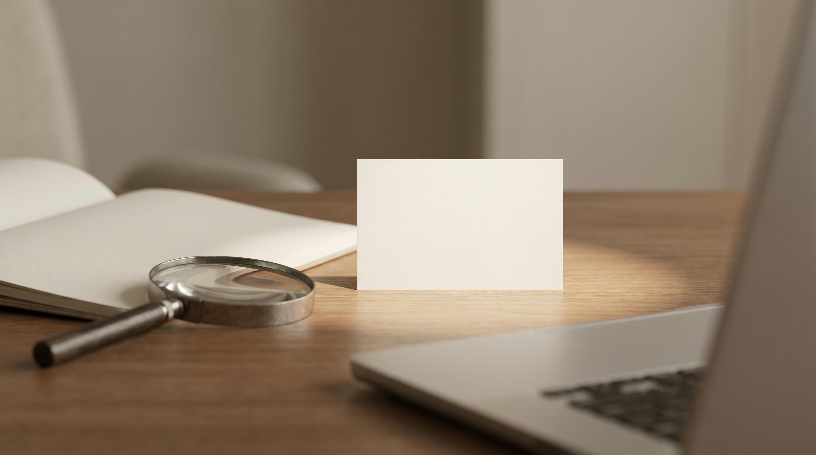 Marketer formatting a concise answer block on a laptop screen