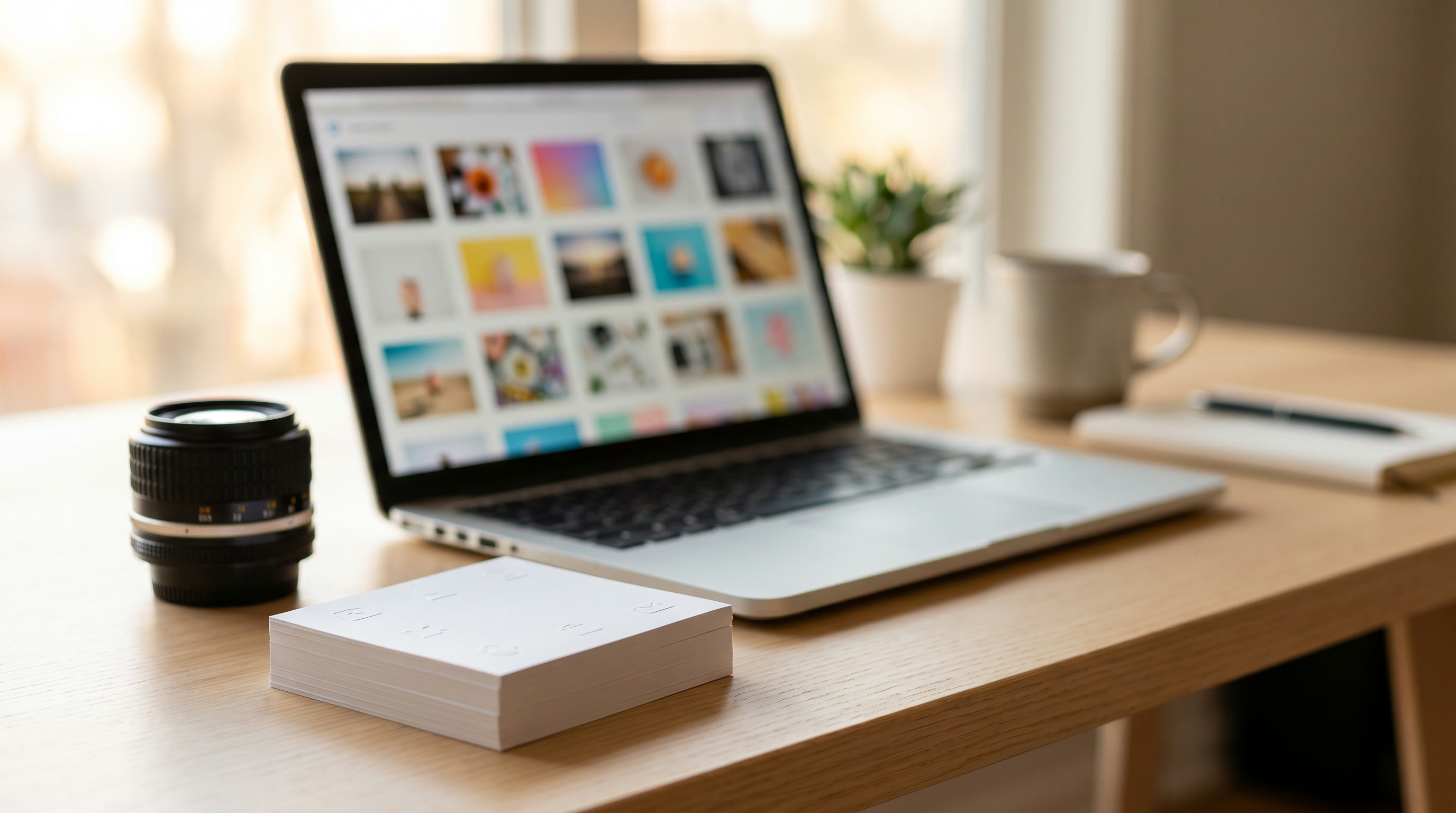 Developer compressing and resizing images in a WordPress media workflow on a monitor